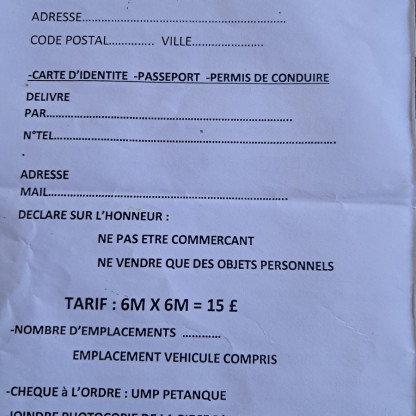vide grenier